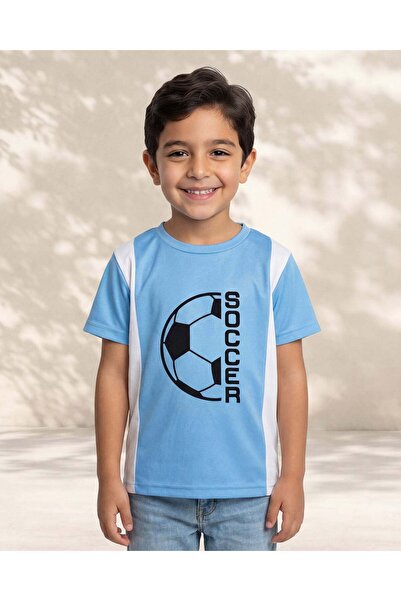 REDTAG Boys Blue Active T-Shirt