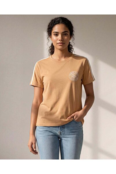 REDTAG Women Orange Active T-Shirt