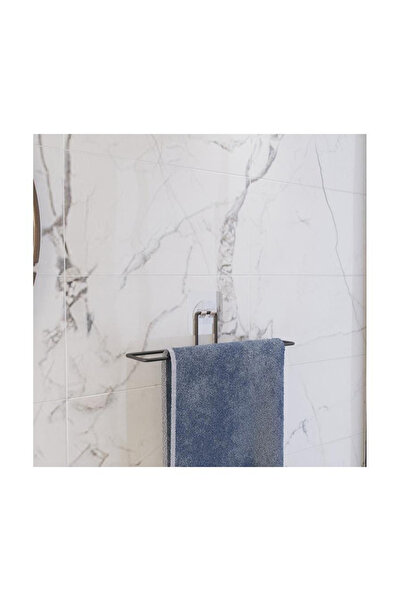 flores Flores metal towel holder, SY081B, matt black, 255x80mm, glue fixing