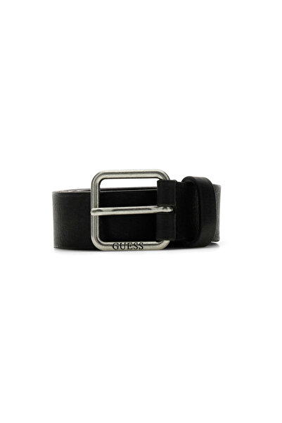 Guess Men's Not Coordinated Adjustable Leather Belt - Black