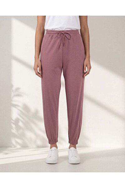 REDTAG بنطال جوغر نسائي أحمر مطاطي