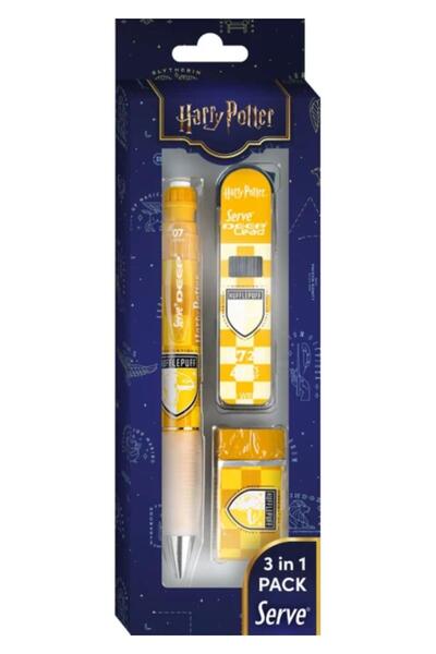 Serve Deep Damalı Harry Potter Hufflepuff 3'lü Set