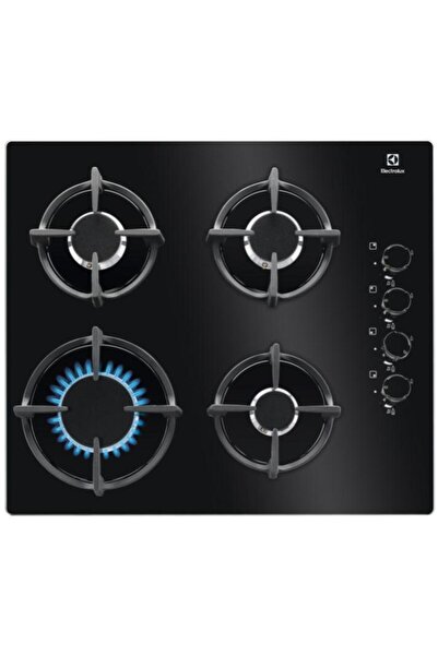 Electrolux Plita incorporabila KGG6407K, Gaz, 4 zone de gatit, Aprindere elec...