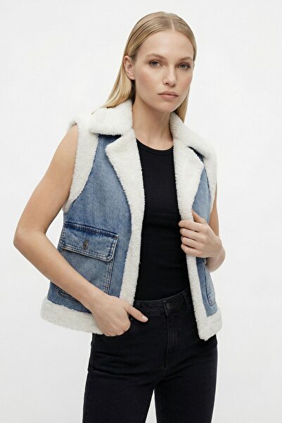 Rays 8078 Plush Detail Pocketed Vest Buzkar