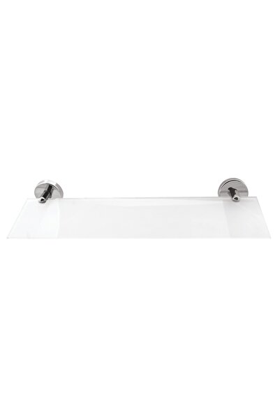 flores Stainless steel stand, with glass shelf, A112, 400 mm