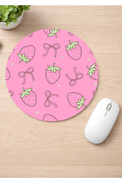 Eylül Design لوحة ماوس مستديرة مضادة للانزلاق من تشيليبر مطبوع، لوحة ماوس مريحة