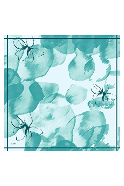 Arancia Eșarfă Mint 90X90 mătase Twill