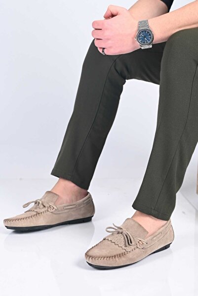 Bestello fără șireturi Fiyonklu poliuretan Talpă piele naturală loafers 028-2...