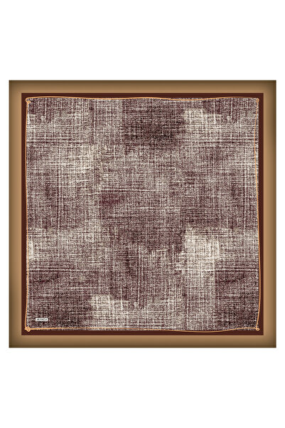 Arancia Eșarfă maro 90X90 din mătase twill