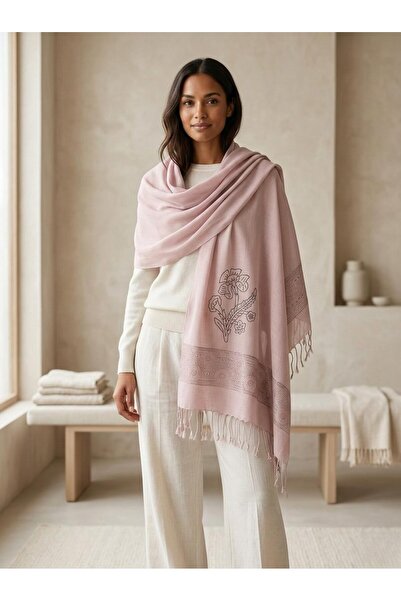 Komana Art وشاح مطبوع يدويًا قطن قطع - بنقشة إثنية بشرّابات شال |   4 خيارات ...