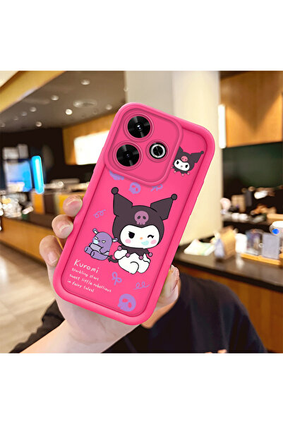 Hontinga حافظة هاتف Redmi 13 متوافقة مع السيليكون المقاوم للصدمات باللون الأح...