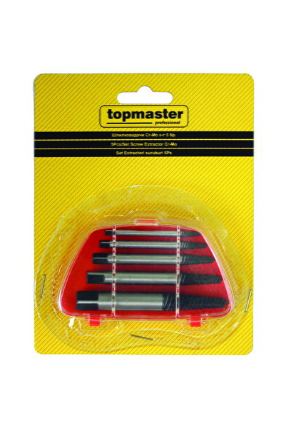 Top Master Pro Screw extractors set 5pcs CR-MO TMP