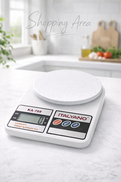 Shopping Area İtalyano Dijital Mutfak Tartısı 10 Kg 1g Hassasiyetli LCD Ekran...