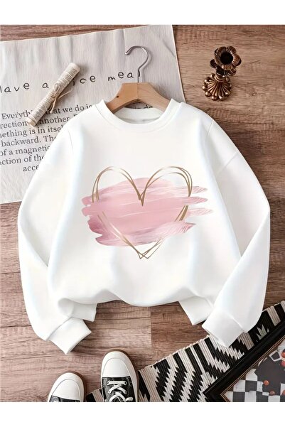 ELAN WEAR Women's White Printed Hoodie Sweatshirt 2-Ply Oversize Cut Plus Siz...