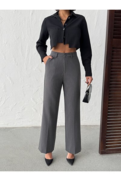 ADAMODA.RO Women's straight simple trousers