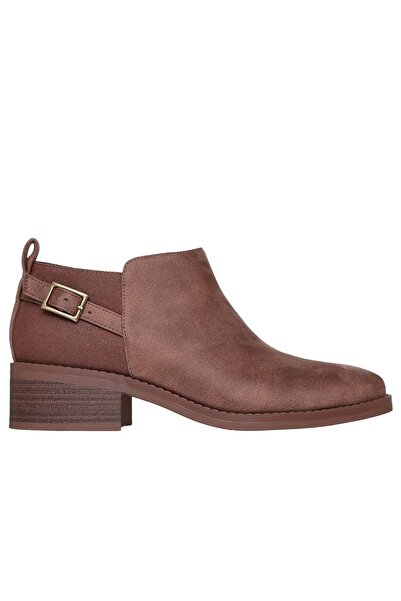 SKECHERS BOBS WANDER LUXE 114255-BRN Ghete de damă din piele piele întoarsă, ...