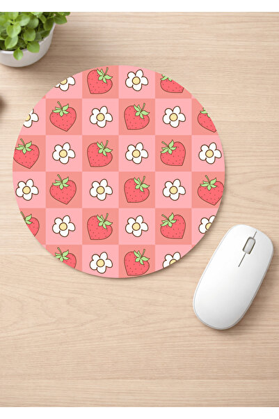 Eylül Design لوحة ماوس مستديرة مضادة للانزلاق من تشيليبر مطبوع، لوحة ماوس مريحة