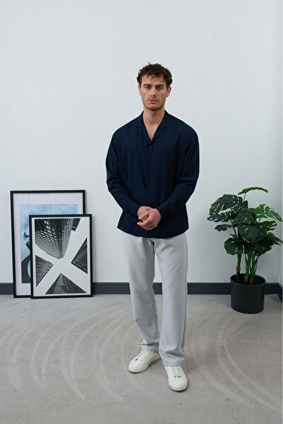 TÜZeMEN Textured Apaş Collar Shirt