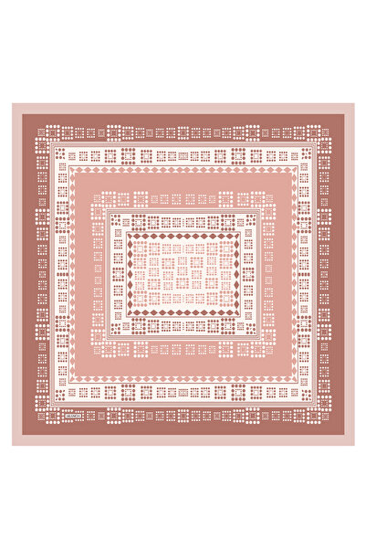 Arancia Salmon 90X90 Silk Twill Scarf