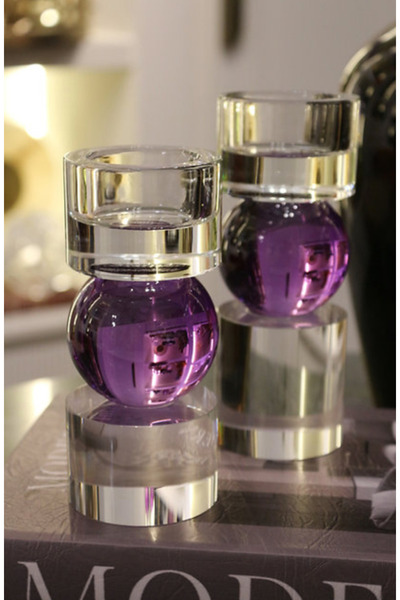 tuan design 2 Lİ MOR SİLİNDİR ŞAMDAN