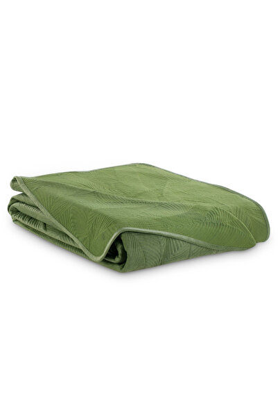 Amelia Home Modern style Velvet bedspread, Palsha, 180 g/m2, 170 x 270 cm, green
