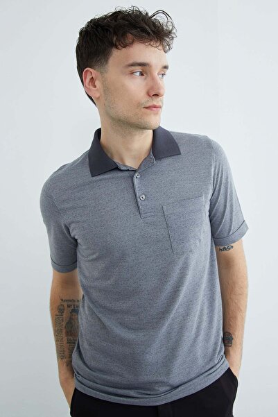 Fulla Moda Sa deznom Polo majica sa dugmadima i jednim izrezom Sa džepovima