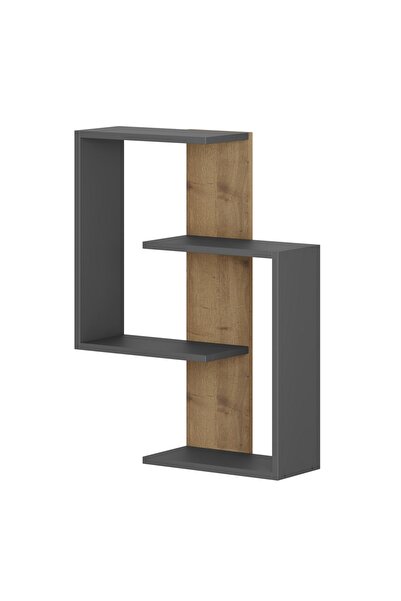 UnicUtil Rafturi perete, Grand Design, UnicUtil, 64 x 85 x 22 cm, Gri Stejar