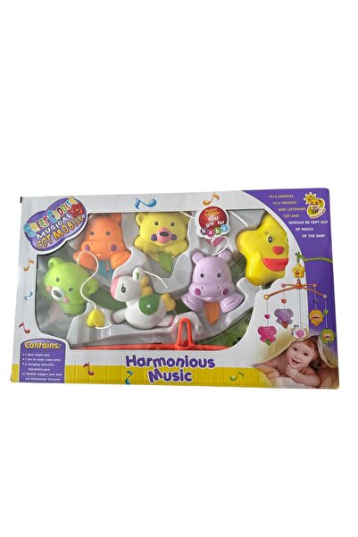 ADIRI SHOP Carusel muzical pentru pătuț Bebeluș cu jucării colorate suspendate