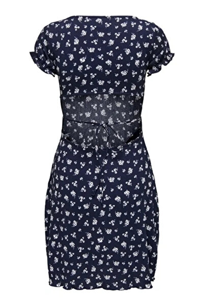 ONLY Women's Navy Blue Open Back Dress 15341519