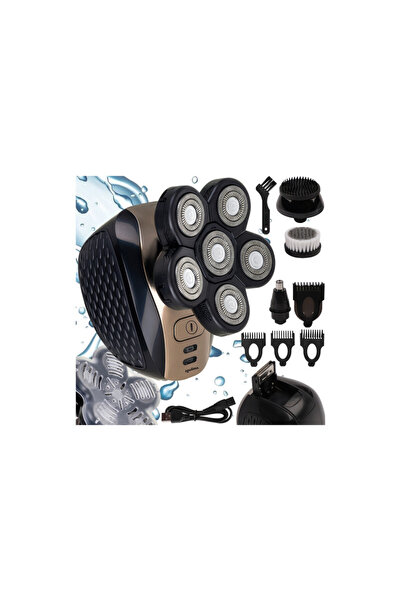 Soulima Electric shaver, 6 heads, USB charging, IPX6, ergonomic, 600 mAh batt...