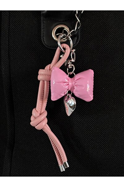 bijoux uniques Ružičasta traka u obliku srca Torba šarm