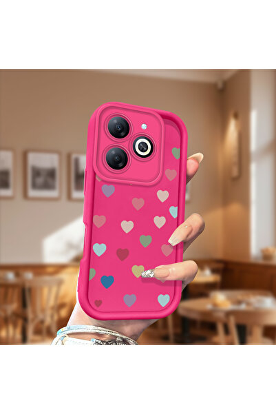 CHICASELUX حافظة هاتف من السيليكون الناعم باللون الأحمر الوردي متوافقة مع نمط...