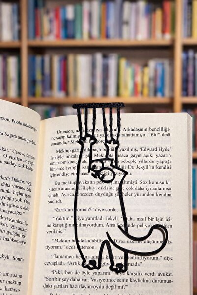 BUNUVER Sevimli Kedi Tasarımlı Kitap Ayracı – Minimalist Kitap Tutucu Ayraç |...