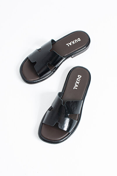 DUXAL SHOES Cordelia Women's Genuine Leather H-Band Slipper - Daily Stylish S...