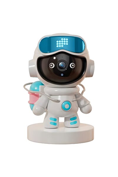 SMAYLİNG Robot Tasarımlı Akıllı WiFi Güvenlik Kamerası 1080P 2MP 360° Hareket...