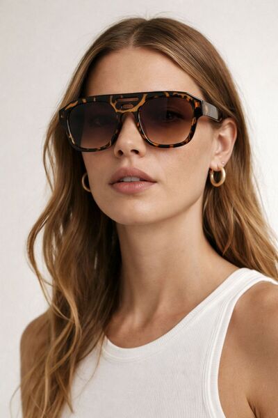 mirvia Retro Oversized Leopard Printed Pack Women's Sunglasses - Large Frame ...