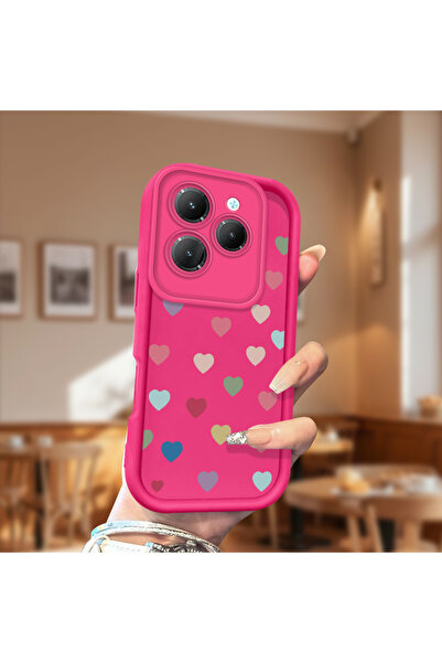 CHICASELUX حافظة هاتف من السيليكون الناعم باللون الأحمر الوردي متوافقة مع نمط...