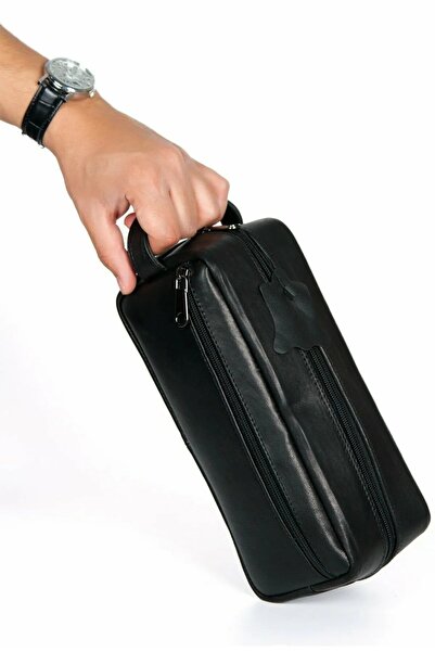 Av A Dos Genuine Leather Shaving Travel Cosmetic Portfolio Care Hand Bag Day ...
