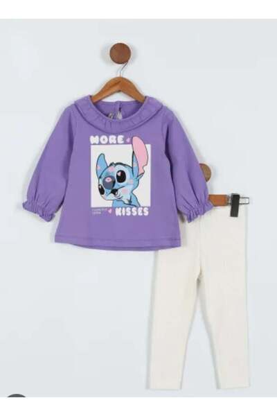 Deco Kids Wear طقم بناتي مع طماق مطبوعة