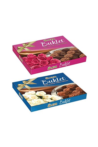 Ülker Buklet Madlen Çikolata 208 gr Mavi ve Pembe 2 li Set