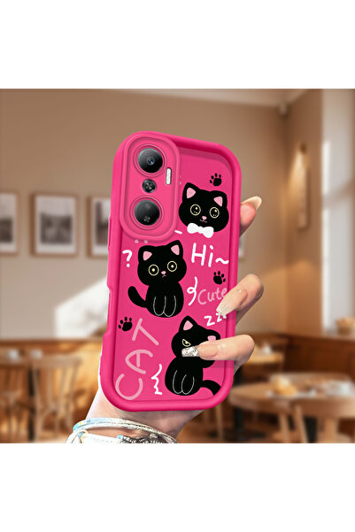 CHICASELUX حافظة هاتف من السيليكون الناعم باللون الأحمر الوردي متوافقة مع نمط...