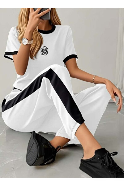 DRESSIFY WOMEN’S FASHION Ženska bluza i pantalone od viskoze sa kratkim rukav...