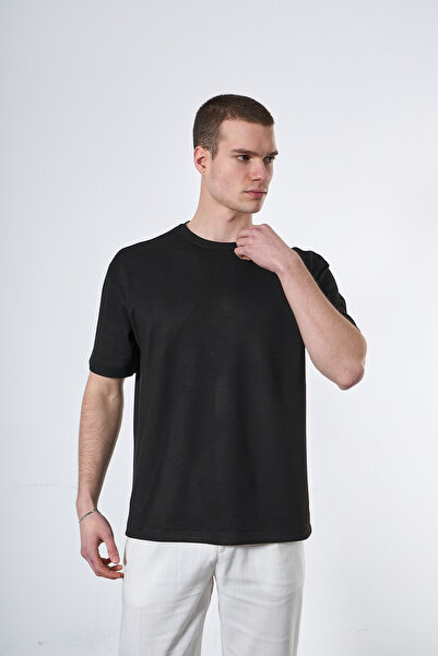 Mesfeno modal Material textil supradimensionat Gât rotund tricou