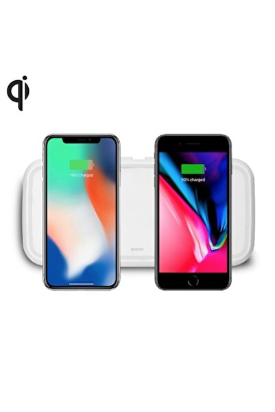 ZENS Încărcător wireless dual Qi de 10 W