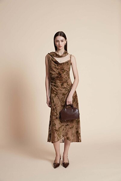 Yola Floral cami midi dress