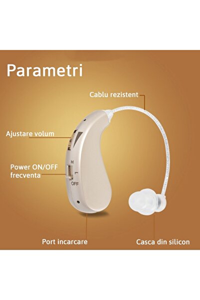 GOLD MARKET Σετ 2 ακουστικών βαρηκοΐας με μπαταρία, τύπου πίσω-από-το-αυτί (B...