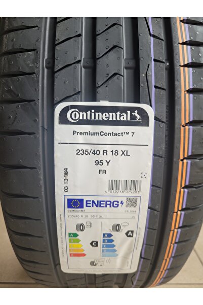 Continental 235/40R18 Premium Contact7 95Y XL FR Set Olarak (4 Adet ) Yazlık ...