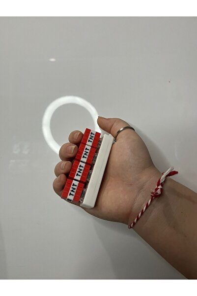 KSY 3D Minecraft Anti Stres Anahtarlık Keybar – 3D Baskı Click Fidget Gamer A...