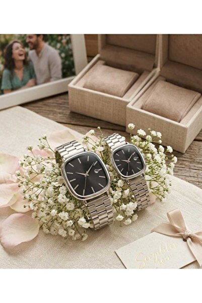 Valetta Bijuteri Sevgili Kombin Kadın & Erkek Kol Saati