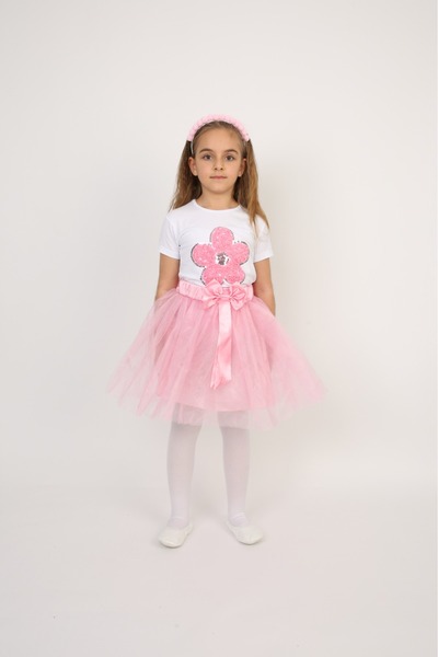 SEVİL GÖSTERİ & OKUL KIYAFETLERİ 23 April Show Outfit Girls' Skirt T-Shirt Se...